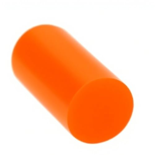 Grün/Gelb/Orange/Rot extrudierter runder Kunststoffstab, wetterbeständiger Acrylstab for Heimwerker(Orange,15x500mm 1pc) von POQAX
