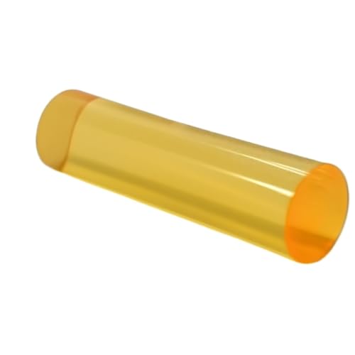Grün/Gelb/Orange/Rot extrudierter runder Kunststoffstab, wetterbeständiger Acrylstab for Heimwerker(Yellow,40x1000mm 1pc) von POQAX