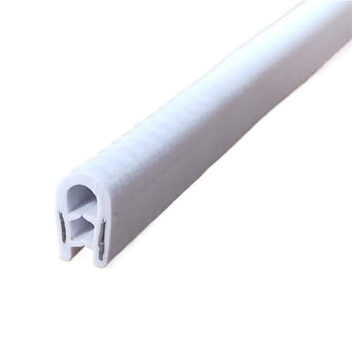 Länge 5M Klemmplatte U-Form Gummidichtungsstreifen, Kantenschutz aus Gummistreifen 1 piece(White,SU19 CLAMP 15-18MM) von POQAX