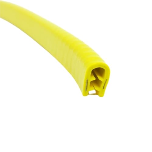 Länge 5M Klemmplatte U-Form Gummidichtungsstreifen, Kantenschutz aus Gummistreifen 1 piece(Yellow,SU06 CLAMP 2.5-5MM) von POQAX