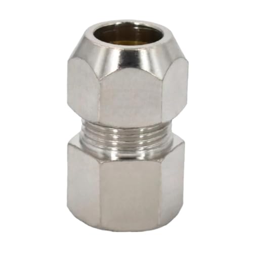 Messing-Rohrverschraubung, Winkelstück for Wasser, 1/4 3/8 1/2 Zoll BSPP männlich weiblich 4 6 8 mm Kompressionsverschraubung, 1 Stück(PCF,8MM_3/8INCH) von POQAX