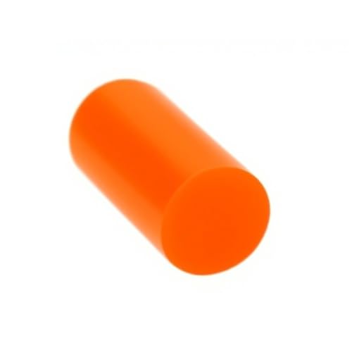 Orange/Rot/Blau Acryl Rundstab, Grün/Klar/Gelb Extrudierter PMMA Rundstab 500mm 150mm 100mm(Orange,12x500mm 1pc) von POQAX