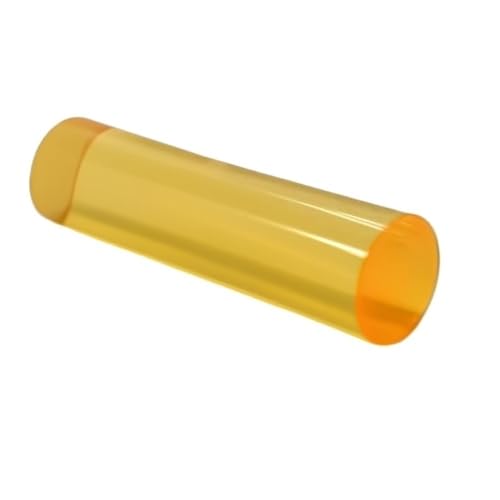 Orange/Rot/Blau Acryl Rundstab, Grün/Klar/Gelb Extrudierter PMMA Rundstab 500mm 150mm 100mm(Yellow,45x500mm 1pc) von POQAX
