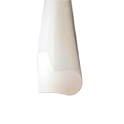 POQAX 1 Stück Eckenschutz-Kantenverkleidung, L-förmiger Silikon-Dichtungsvermeidungsstreifen, Weiß Schwarz(10MM*10MM*1METER) von POQAX