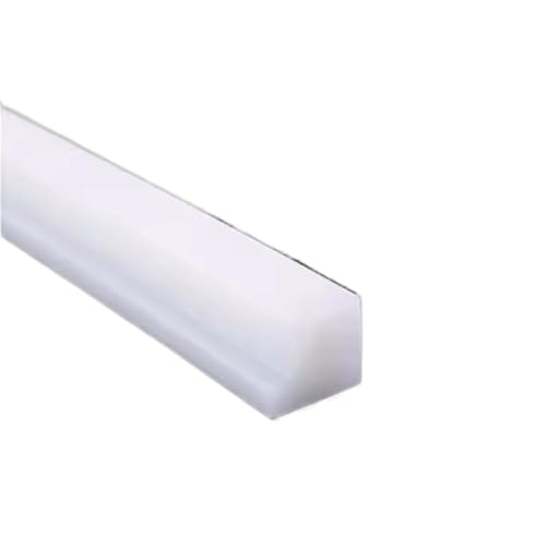 POQAX 1 Stück Eckenschutz-Kantenverkleidung, L-förmiger Silikon-Dichtungsvermeidungsstreifen, Weiß Schwarz(14MM*15MM*3METERS) von POQAX