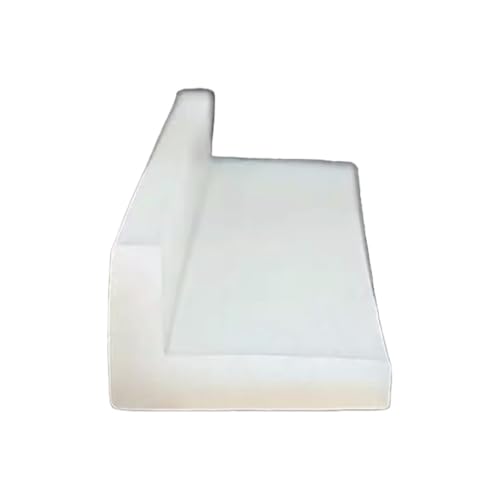 POQAX 1 Stück Eckenschutz-Kantenverkleidung, L-förmiger Silikon-Dichtungsvermeidungsstreifen, Weiß Schwarz(15MM*25MM*1METER) von POQAX