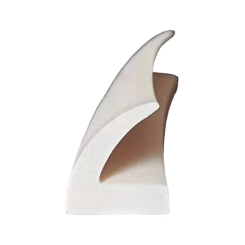 POQAX 1 Stück Eckenschutz-Kantenverkleidung, L-förmiger Silikon-Dichtungsvermeidungsstreifen, Weiß Schwarz(23MM*21MM*3METERS) von POQAX