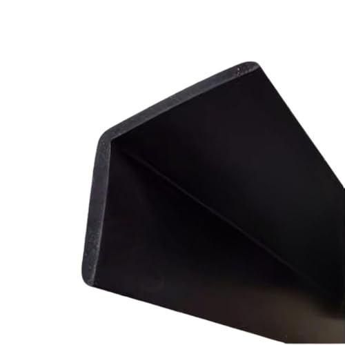 POQAX 1 Stück Eckenschutz-Kantenverkleidung, L-förmiger Silikon-Dichtungsvermeidungsstreifen, Weiß Schwarz(30MM*30MM*3METERS) von POQAX