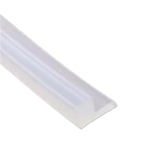 POQAX 1 Stück Eckenschutz-Kantenverkleidung, L-förmiger Silikon-Dichtungsvermeidungsstreifen, Weiß Schwarz(8.5MM*15MM*3METERS) von POQAX