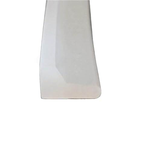 POQAX 1 Stück Eckenschutz-Kantenverkleidung, L-förmiger Silikon-Dichtungsvermeidungsstreifen, Weiß Schwarz(9MM*16MM*3METERS) von POQAX