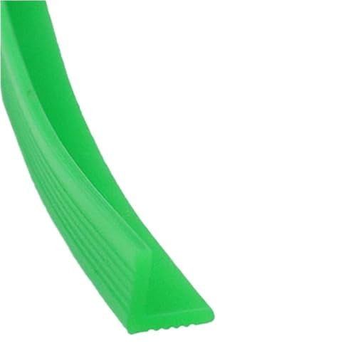 POQAX 1 Stück Glaswinkel-Eckschutzstreifen, 1 m, dekorative Saumstreifen for Wohnzimmerstangen, L-förmige Silikondichtung(10x10mm) von POQAX