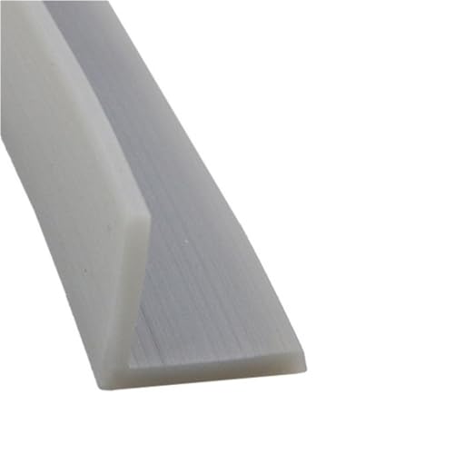 POQAX 1 Stück Glaswinkel-Eckschutzstreifen, 1 m, dekorative Saumstreifen for Wohnzimmerstangen, L-förmige Silikondichtung(25.000mm) von POQAX