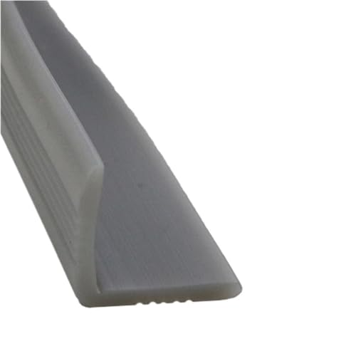 POQAX 1 Stück Glaswinkel-Eckschutzstreifen, 1 m, dekorative Saumstreifen for Wohnzimmerstangen, L-förmige Silikondichtung(25.00mm) von POQAX