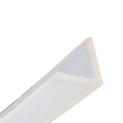 POQAX 1 Stück Glaswinkel-Eckschutzstreifen, 1 m, dekorative Saumstreifen for Wohnzimmerstangen, L-förmige Silikondichtung(8mm) von POQAX