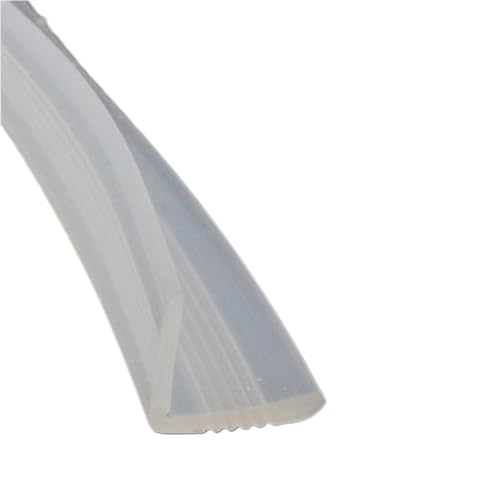 POQAX 1 Stück L-förmiger Silikon-Dichtungsstreifen zur Kollisionsvermeidung, Glaswinkelecke, Saumstreifen for das Wohnzimmer(25.00x25mm) von POQAX