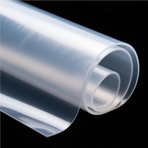 POQAX 1 Stück PDMS-Elastomerfolie 15 μm 30 μm 50 μm 100 μm 150 μm-700 μm, transparente Klebemembran(0.6 * 200 * 300mm) von POQAX