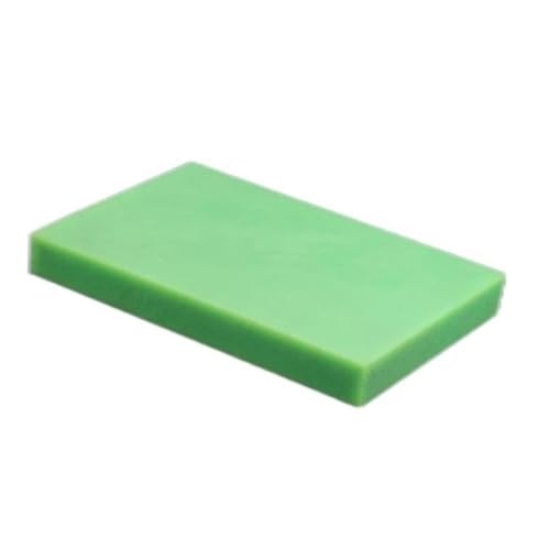 POQAX 1 Stück Polyethylen-Kunststoffplatte, bunte Polyethylenplatte, Kunststoffplatte HDPE, Hochtemperaturplatte for CNC-Gravur DIY(Green,200X300MMX4MM) von POQAX