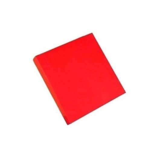 POQAX 1 Stück Polyethylen-Kunststoffplatte, bunte Polyethylenplatte, Kunststoffplatte HDPE, Hochtemperaturplatte for CNC-Gravur DIY(Red,100X200MMX10MM) von POQAX