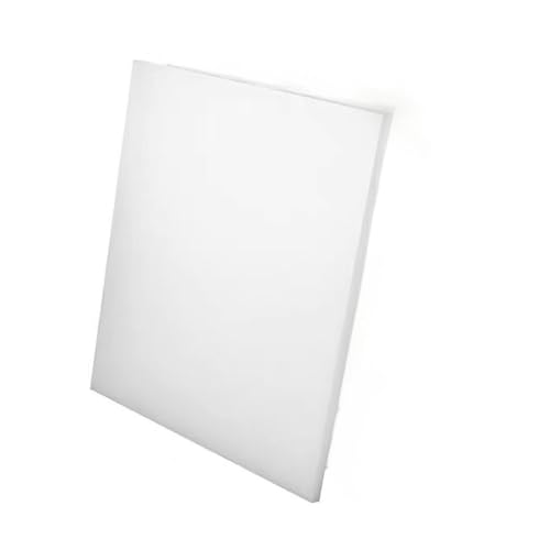 POQAX 1 Stück Polyethylen-Kunststoffplatte, bunte Polyethylenplatte, Kunststoffplatte HDPE, Hochtemperaturplatte for CNC-Gravur DIY(White,100X200MMX20MM) von POQAX