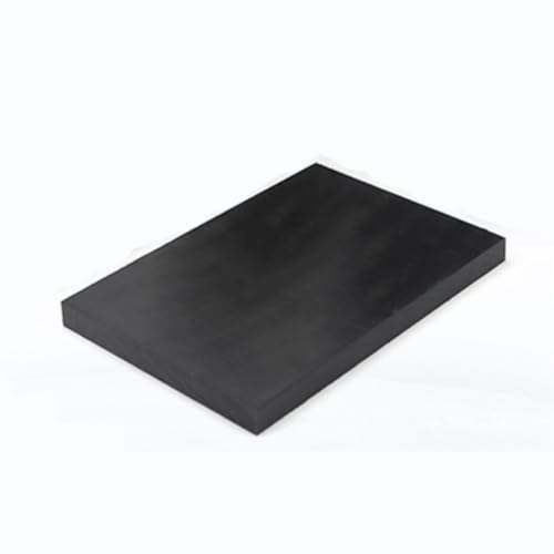 POQAX 1 Stück schwarze, cremefarbene ABS-Kunststoffplatten, 2 bis 25 mm, vakuumgeformte Kunststoffplatte, weiße ABS-Kunststoffplatte(Black,2x200x300mm) von POQAX