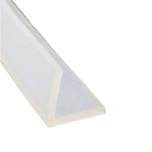 POQAX 1 m Kantenstreifen aus Silikonkautschuk, L-förmig, selbstklebende Kante, verhindert Kollisionen for Schreibtischecken, 1 Stück(20mm) von POQAX