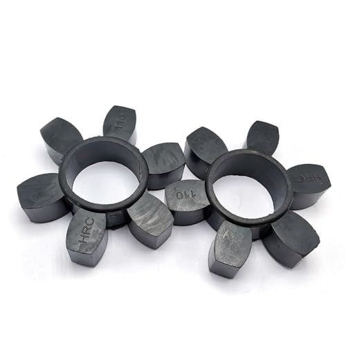 POQAX 10 Stück Gummi-Polyurethan-Dichtungspuffer HRC70 HRC110 HRC90, Kupplungselementeinsatz for Kohlebergbaumaschinen(Black,70) von POQAX