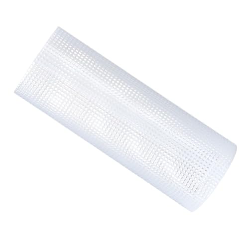 POQAX 4ct Haken-Canvas, weißer Stoff for DIY-Handarbeitsmatten-Kissenbezüge, Hakenmaschen-Canvas-Stoff, 1 Stück(145x200cm) von POQAX
