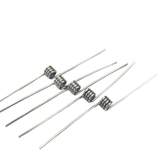 POQAX 5 Stück rechte Torsionsrückholfeder, Runden 1/2/3/4/5, V-förmiger Federdrahtdurchmesser 1,4 mm, Edelstahlfeder(3LAP*16MM*120) von POQAX