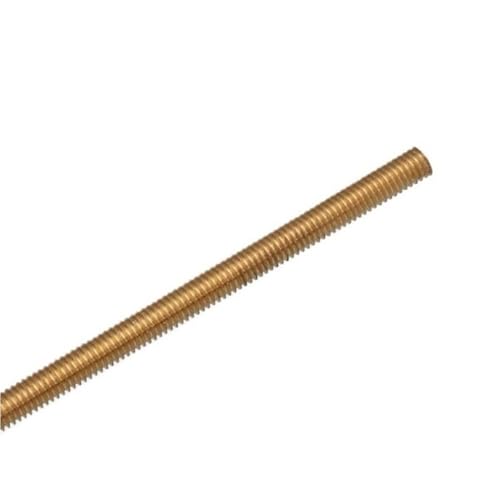 POQAX Gerade Messingdrahtstangen mit Vollgewinde, einstellbare Abriebfestigkeit der Gewindestangen(M8x50mm (1pcs)) von POQAX