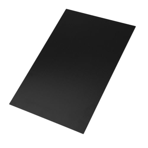 POQAX Matte Kohlefaserplatte in Köperbindung, 400 x 500 mm, 3K-Kohlefaserplatte, hochfeste, 1 Stück(5.0mm) von POQAX