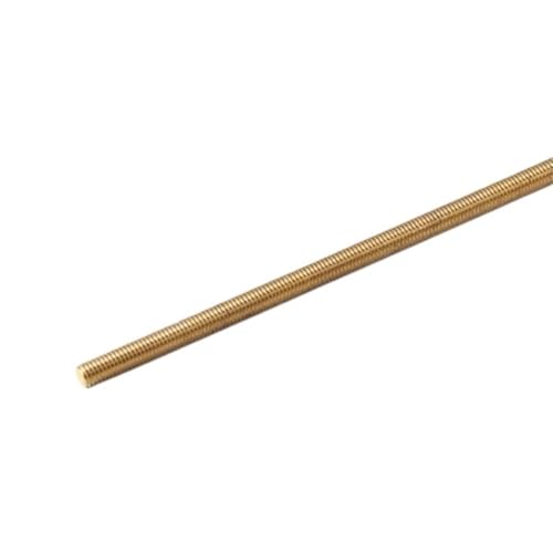 POQAX Metrische, kopflose Gewindestangen mit hoher Haltbarkeit, Messingbolzen mit Vollgewinde, Länge 250 mm, 30 mm, 40 mm, 50 mm(M4x50mm-10pcs) von POQAX