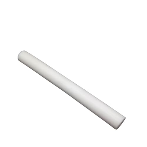 POQAX PTFE-Rundstab, Länge 50 mm bis 400 mm, Polytetrafluorethylen-Stab, weißer Kunststoff, massive Rundstäbe, 1 Stück(400MM*5MM) von POQAX