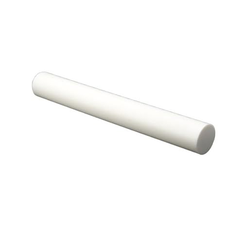 POQAX Polytetrafluorethylen-Vollstab, Länge 200 mm, weißer PTFE-Kunststoffstab, Durchmesser 20 bis 50, PTFE-Kunststoff-Rundstab, 1 Stück(20x200mm) von POQAX