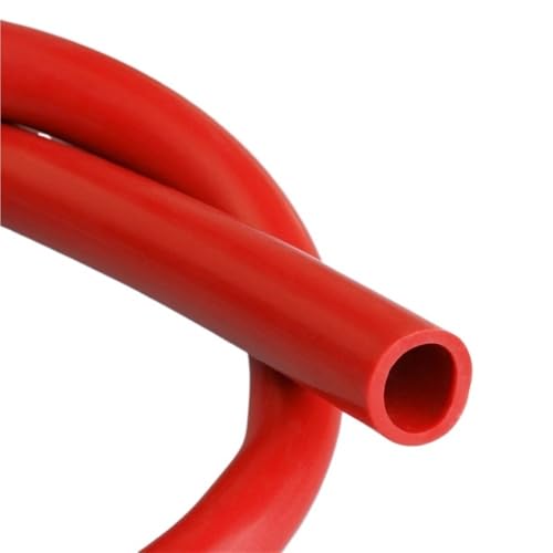 POQAX Rostroter Silikonschlauch, Kraftstofftankrohr for Kraftfahrzeuge, Innendurchmesser 2 mm bis 32, Vakuumkühlrohr, Luftpumpe, weicher Gummischlauch, m(3METERS*6MM*9MM) von POQAX