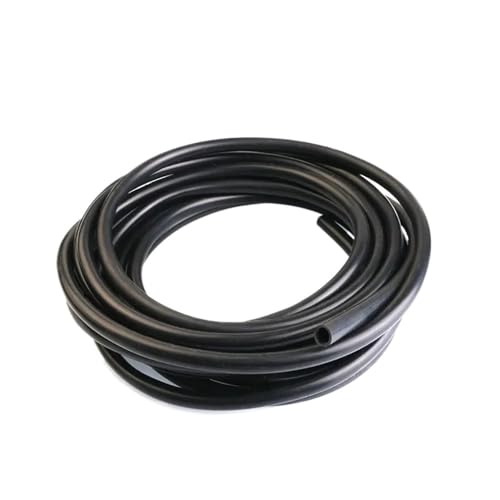 POQAX Vakuum-Kühlrohr, schwarzes Silikonrohr, Innendurchmesser 1 mm bis 23, hochtemperaturbeständiges Hochdruck-Kraftstofftankrohr, 5 Meter(5MM*11MM) von POQAX
