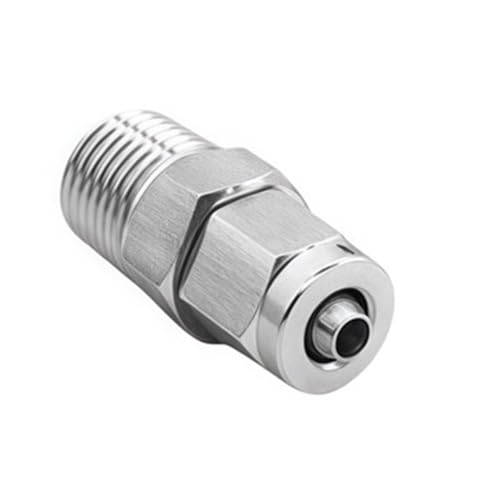 Pneumatische Rohrverschraubung aus Edelstahl 304, Innen-/Außengewinde, Schnellverschraubung, 1 Stück(4-02 (4mm-1/4),PC) von POQAX