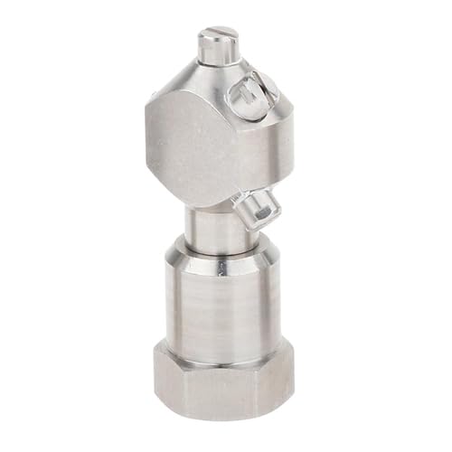 Rotierende Sprühkugel-Hochdruckreinigerdüse, rotierende Behälterwaschsprühdüse aus Edelstahl, 1 Stück(1/2inch) von POQAX