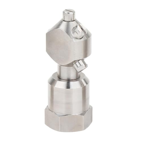 Rotierende Sprühkugel-Hochdruckreinigerdüse, rotierende Behälterwaschsprühdüse aus Edelstahl, 1 Stück(3/4inch) von POQAX