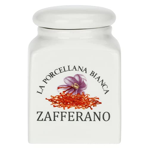 PORCELLANA Conserva Safran-Behälter mit Deckel, 170 ml, Nylon/a, Nicht zutreffend von LA PORCELLANA BIANCA PB