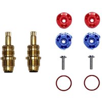 Zwei Porcher Köpfe 18x150 für 3-Loch-Mischbatterie jade von PORCHER