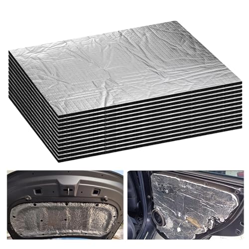 12 Stück 5 mm Dämmmatte Auto, 40x25cm Schallschutzmatte Isolierung, Isoliermatte Selbstklebend, Isolierung Matte Schaumstoff, Dämmmatte Selbstklebend, Schalldämmung Pads, Wasserdicht Feuerfest 12 Stück 5 mm Dämmmatte Auto, 40x25cm Schallschutzmatte Isolierung, Isoliermatte Selbstklebend, Isolierung Matte Schaumstoff, Dämmmatte Selbstklebend, Schalldämmung Pads, Wasserdicht Feuerfest von PORFOYO