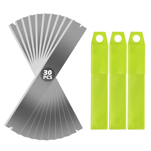 30 Stück Ersatzklinge Für Schaber 100mm, Ceranfeldschaber, Ceranfeldschaber Klingen, Schaber Klingen, Klinge Für Fenster Zum Glasschaber Farbschaber 30 Stück Ersatzklinge Für Schaber 100mm, Ceranfeldschaber, Ceranfeldschaber Klingen, Schaber Klingen, Klinge Für Fenster Zum Glasschaber Farbschaber von PORFOYO