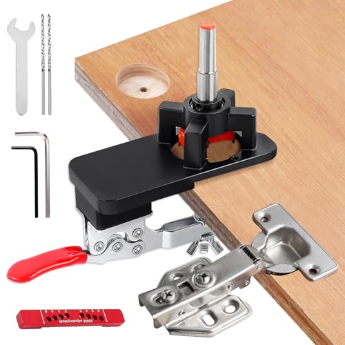 35MM Scharnier Bohrschablone, Bohrschablone Topfscharnier, Verdeckte Scharnierlehre, Bohrschablone Möbelbau, Topfband Bohrschablone, Topfscharnier Schablone Für Die Holzbearbeitung Von Türen Schränken von PORFOYO