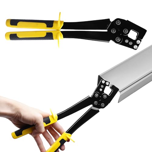 Crimpzange Für Stahlbolzen, Griff Crimper Pinzette, Trockenbau Zange, Stahlbolzen Crimper, Stanzzange Trockenbau, Metall Bolzen Crimper, Anstrengung Für Den Bau In Häusern, Lagerhallen Usw(Gelb) von PORFOYO