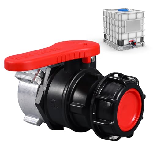 IBC-Wassertank Universal Adapter DN50 75mm, IBC Adapter Kugelhahn, IBC Auslaufhahn Tank Zubehör, IBC Container Absperrhahn Adapter, IBC Container Auslass Regelventil für IBC Tank Klappenhahn IBC-Wassertank Universal Adapter DN50 75mm, IBC Adapter Kugelhahn, IBC Auslaufhahn Tank Zubehör, IBC Container Absperrhahn Adapter, IBC Container Auslass Regelventil für IBC Tank Klappenhahn von PORFOYO