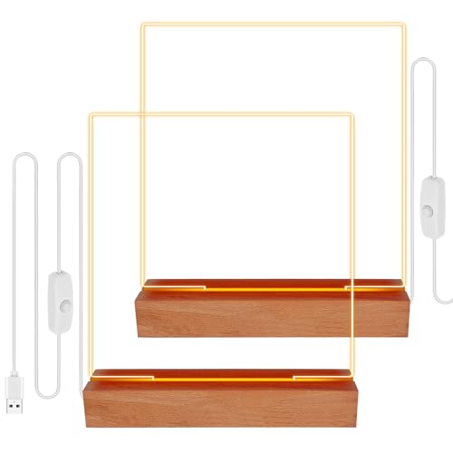 LED Sockel, 2 Stück LED Lichter Display Basis, LED Holzsockel mit 2 Stück Acrylplatte, LED Holzaufsteller, Beleuchteter Lampensockel, Hölzerne LED-Lichtbasis für Acryl-Kristallglasplatte, Harzkunst LED Sockel, 2 Stück LED Lichter Display Basis, LED Holzsockel mit 2 Stück Acrylplatte, LED Holzaufsteller, Beleuchteter Lampensockel, Hölzerne LED-Lichtbasis für Acryl-Kristallglasplatte, Harzkunst von PORFOYO
