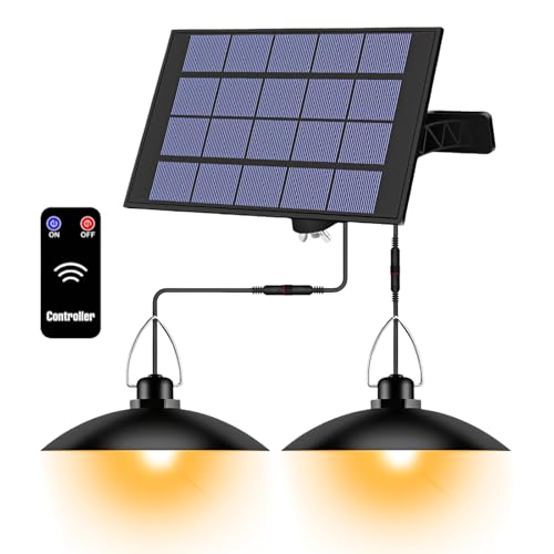 Solar Hängelampe,IP65 Wasserdicht,Solarlampen Für Außen Hängend Mit Fernbedienung,Solarlampen Für Außen Innen,Doppelköpfige Hängend Solarlampen Für Outdoor,Innen,Garten,Warm Weiß Solar Hängelampe,IP65 Wasserdicht,Solarlampen Für Außen Hängend Mit Fernbedienung,Solarlampen Für Außen Innen,Doppelköpfige Hängend Solarlampen Für Outdoor,Innen,Garten,Warm Weiß von PORFOYO