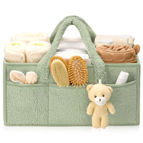 Wickeltasche Organizer, Baby Windel Organizer Wickelkorb Mit Fächern Und Griffen Tragbarer, Wickelorganizer Aus 38x25,4x17,8cm Aufbewahrungskorb Für Wickeltisch Auto Feuchttücher Und Babysachen Wickeltasche Organizer, Baby Windel Organizer Wickelkorb Mit Fächern Und Griffen Tragbarer, Wickelorganizer Aus 38x25,4x17,8cm Aufbewahrungskorb Für Wickeltisch Auto Feuchttücher Und Babysachen von PORFOYO