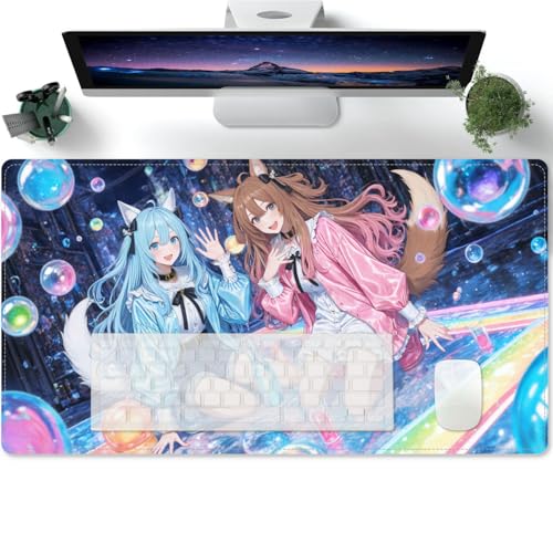 Erweitertes großes Computer Tastatur Mausmatte Anime Waifu XXL Schreibtischunterlage weiche Glatte Oberfläche und rutschfeste Gummibasis 600x300x3mm Erweitertes großes Computer Tastatur Mausmatte Anime Waifu XXL Schreibtischunterlage weiche Glatte Oberfläche und rutschfeste Gummibasis 600x300x3mm von PORNHUX