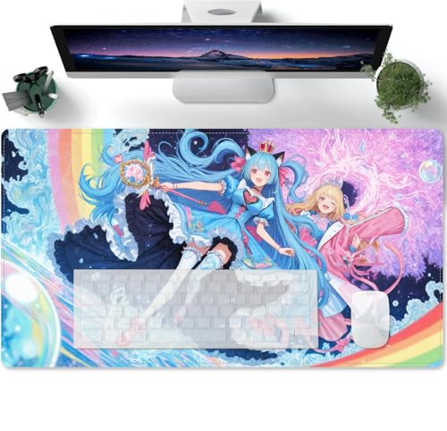 Gaming Mauspad - Schreibtischunterlage Übergröße - Anime-Muster XXXL Mousepad -abwaschbar 600x300x3mm von PORNHUX